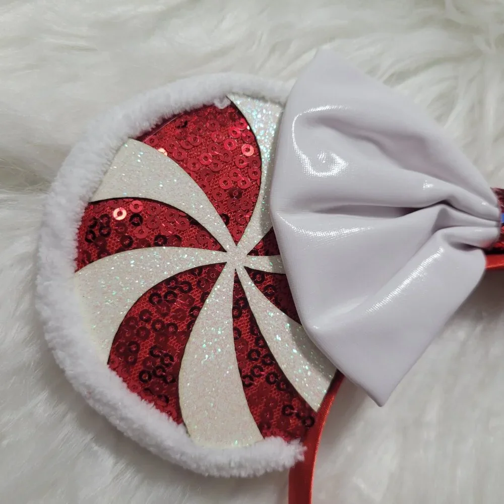 Peppermint Themed Minnie Mouse Ears